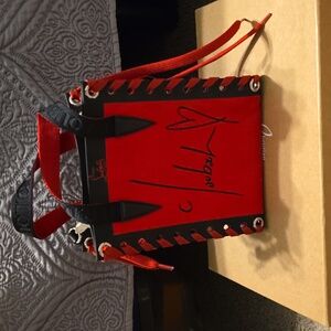 Red and Black Tote Bag By Christian Louboutin